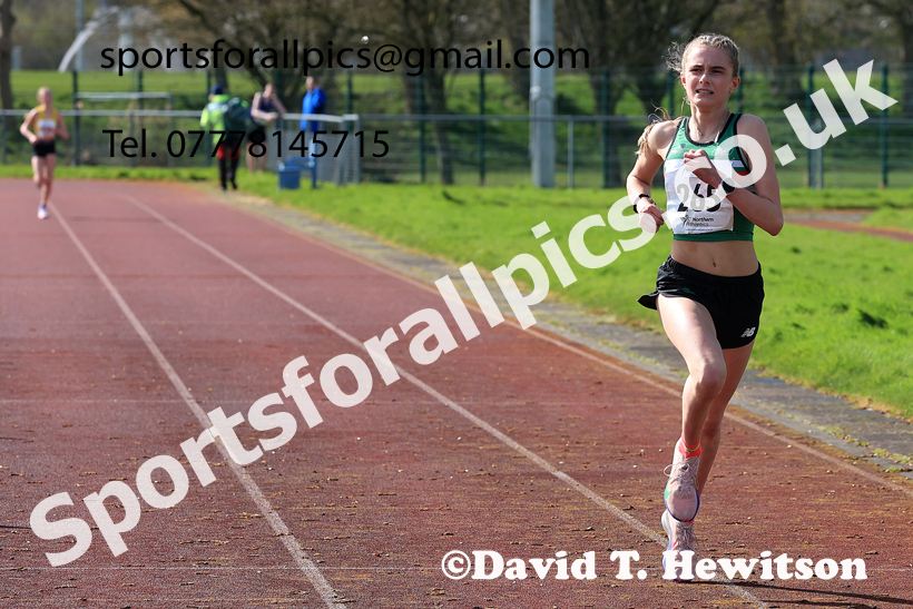 Girls Under-15s Young Athletes 5k, 2026 Northern Mens 12 and Womens 6 Stage Road Relays and Young Athletes 5k, Sheepmount Stadium, Carlisle. Photo: David T. Hewitson/Sports for All Pics